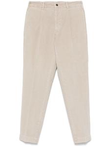 Зауженные вельветовые брюки Dell'oglio, нейтральный цвет