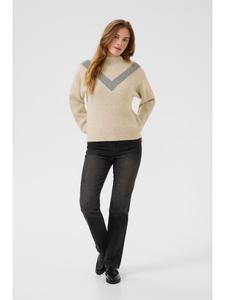 Kaffe Вязаный свитер KAelina стандартного кроя, цвет Feather G. Mel. W. Grey Mel