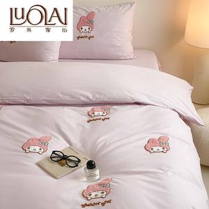 LUOLAI HOME Комплект постельного белья, 4 предмета, 150 см, для матраса 200x230 см, мягкое, нежное, кожа-френдли, Weiwu Meleti