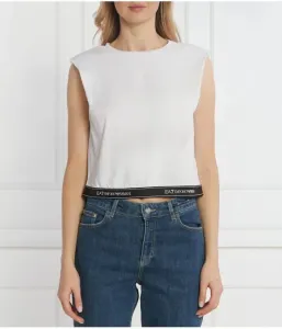 Топ cropped fit Ea7, белый