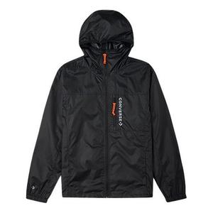 Куртка retro casual hooded jacket couple style black Converse, черный