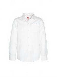 Детская рубашка с карманом в белом цвете AO76