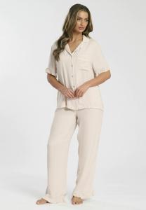 Пижамный комплект Loungeable RUFFLE SHORT SLEEVE SET, Taupe