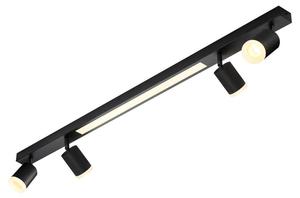 Потолочный светильник Nettlife Boden 4-flammig, черный - пластик - 5 x 15 x 110 см