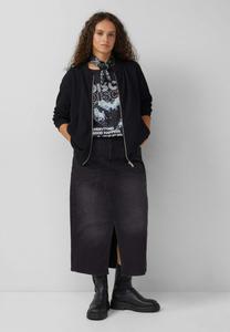 Футболка QS Print T-shirt, Schwarz/Black