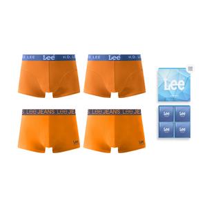 Edge Color 3.0 трусы подарочные наборы мужские 4 шт Lee, оранжевый