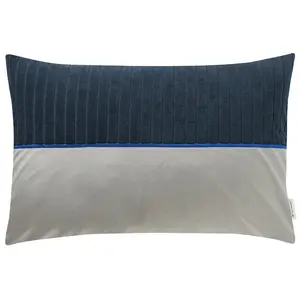 Наволочка Cord с вышивкой Tom Tailor Home, темно-синий