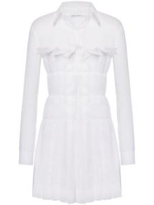 Платье мини с драпировкой Alberta Ferretti, белый