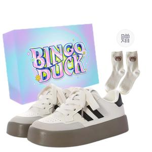 BINGO DUCK Женские низкие скейтерские кеды желтые, цвет Yellow