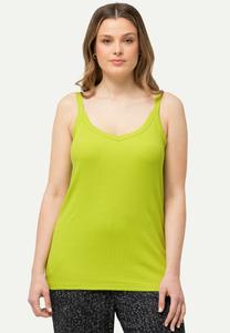 Топ Ulla Popken SPAGHETTI STRAP TANK, Apple Green/Light Green