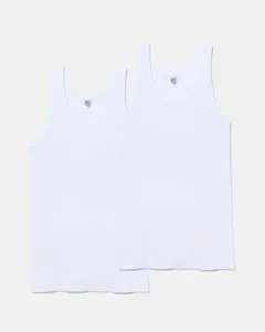 Комплект из двух мужских белых майок Abanderado, белый