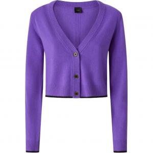 Кардиган кроп с v-образным вырезом PINKO, фиолетовый