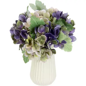 И.ГЕ.А. Искусственный цветок «Букет искусственных цветов, букет, свадебное украшение, украшение стола», букет искусственных цветов, букет, свадебное украшение, украшение стола I.Ge.A., фиолетовый