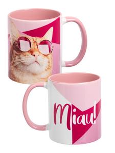 Кружка для кошек "Мяу!" Керамическая кружка для кошек, 320 мл, розового цвета United Labels
