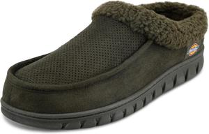 Тапочки Dickies с открытой и закрытой пяткой из пены с эффектом памяти, подошва для использования дома и на улице, Olive