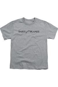 Футболка с коротким рукавом для детей с логотипом Daily Planet из вселенной Superman Gildan, Athletic Heather