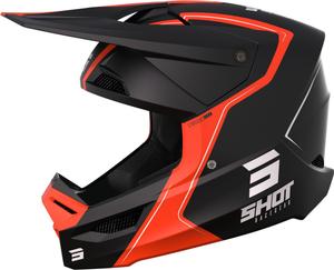 Мотокроссовый шлем Shot furious reflex, Black Matt/Orange