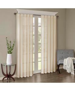 Комплект из двух однотонных штор Harper с эффектом мятой ткани, ширина 107 см, длина 213 см Madison Park, кремовый