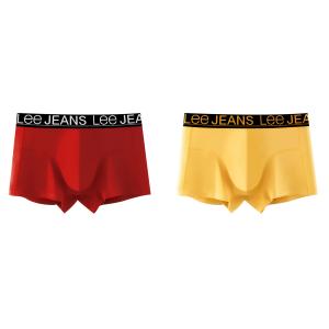 Мужские трусы 2 штуки в подарочной упаковке Lee, желтый
