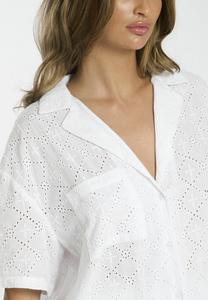 Пижама SHORT SLEEVE EMBROIDERED - Pyjama set Loungeable, белый