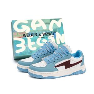 Скользостойкие износостойкие низкие скейтерские кеды унисекс WELKIN&WZWJ, Light Moon