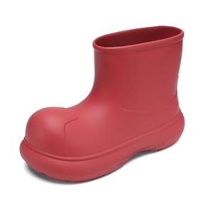 Darcy Sen Водонепроницаемые износостойкие утепленные резиновые сапоги женские красные, цвет Red