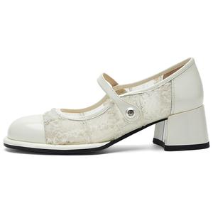 NINE WEST Женские туфли Мэри Джейн на массивном каблуке экрю, цвет Ecru