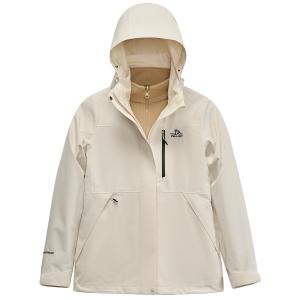 PELLIOT Ветровка женская водонепроницаемая ветрозащитная дышащая износостойкая термоизолирующая быстросохнущая, Warm Day White