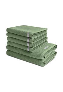 Набор полотенец Ross Selection, 6 штук, темно-зеленый