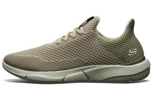 Кроссовки Ingram для бега мужские с низким верхом серо-коричневые Skechers