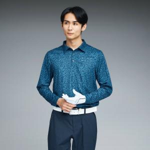 Мужская поло-рубашка с длинным рукавом и графическим принтом PB для гольфа