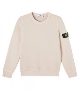 Хлопковый джерси свитшот Stone Island Junior, Sand