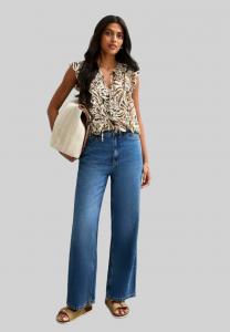 Блуза New Look ZEBRA PRINT RUFFLE TRIM SLEEVELESS, Brown Pattern/Brown