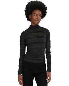 Женская футболка Sanctuary High Crew Lace, Black