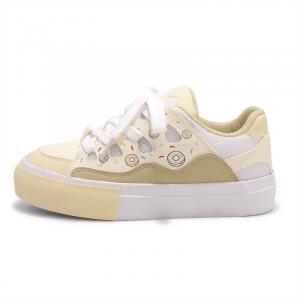 SNXR Нескользящие износостойкие низкие кроссовки для скейтбординга женские кремовые пончики