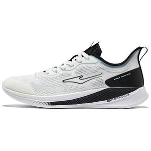 Амортизирующие износостойкие низкие повседневные кроссовки для бега Erke мужские черно-белые, True White/Jet Black