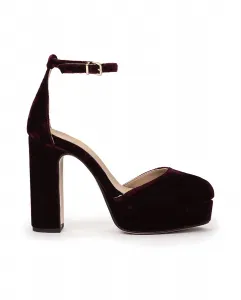 Женские туфли с браслетом и платформой Pedro Miralles, бордовый