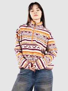 Пуловер Passenger Ayla Recycled Micro Polartec Fleece Pullover, geo tracks birch