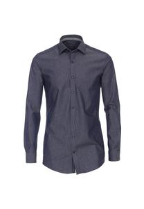 Деловая рубашка облегающая фигуру Venti, синий