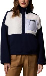 Columbia женская флисовая толстовка Benton Springs Printed Half Snap, Collegiate Navy Beached