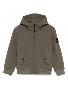 Куртка с нашивкой Compass Stone Island Junior, зеленый