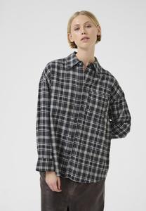 Блуза Karen by Simonsen Button-down blouse, Thunderstorm Check/Black