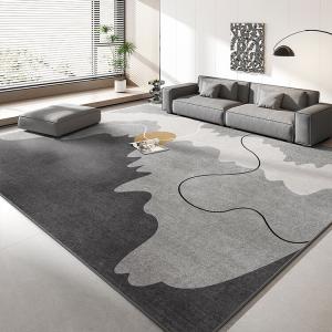 Budis Ковер 140х200 см для спальни/гостиной, утолщенный петлевой ворс, светлый люкс, не скользит, модель 6210