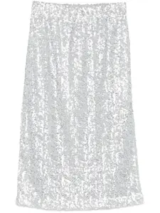 Юбка миди с пайетками Stine Goya, серый