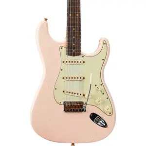 Электрогитара Fender Custom Shop Limited-Edition '60 Stratocaster Journeyman Relic с накладкой из розового дерева, супер состаренный цвет Shell Pink