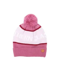 Вязаная шапка-помпон унисекс Northern Classics, розовый