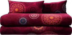 Комплект постельного белья Value Pack, 4 предмета, бордо: 2 x 135 x 220 см + 2 x 40 x 80 см Erwin Müller