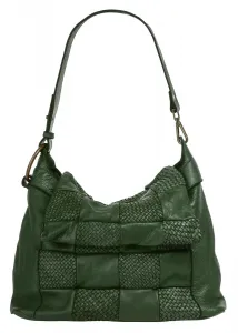 Сумка через плечо Samantha Look, натуральная кожа, производство Италия, зеленый