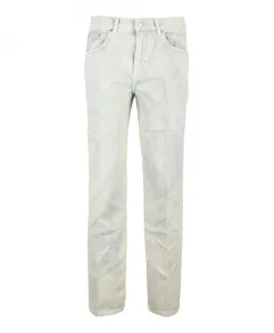 Узкие джинсы Moschino, бежевый