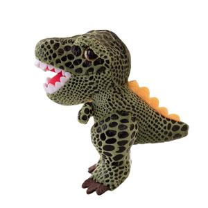 Плюшевый кулон динозавр и енот высота 10 см длина 10 дюймов Julebaby, зеленый